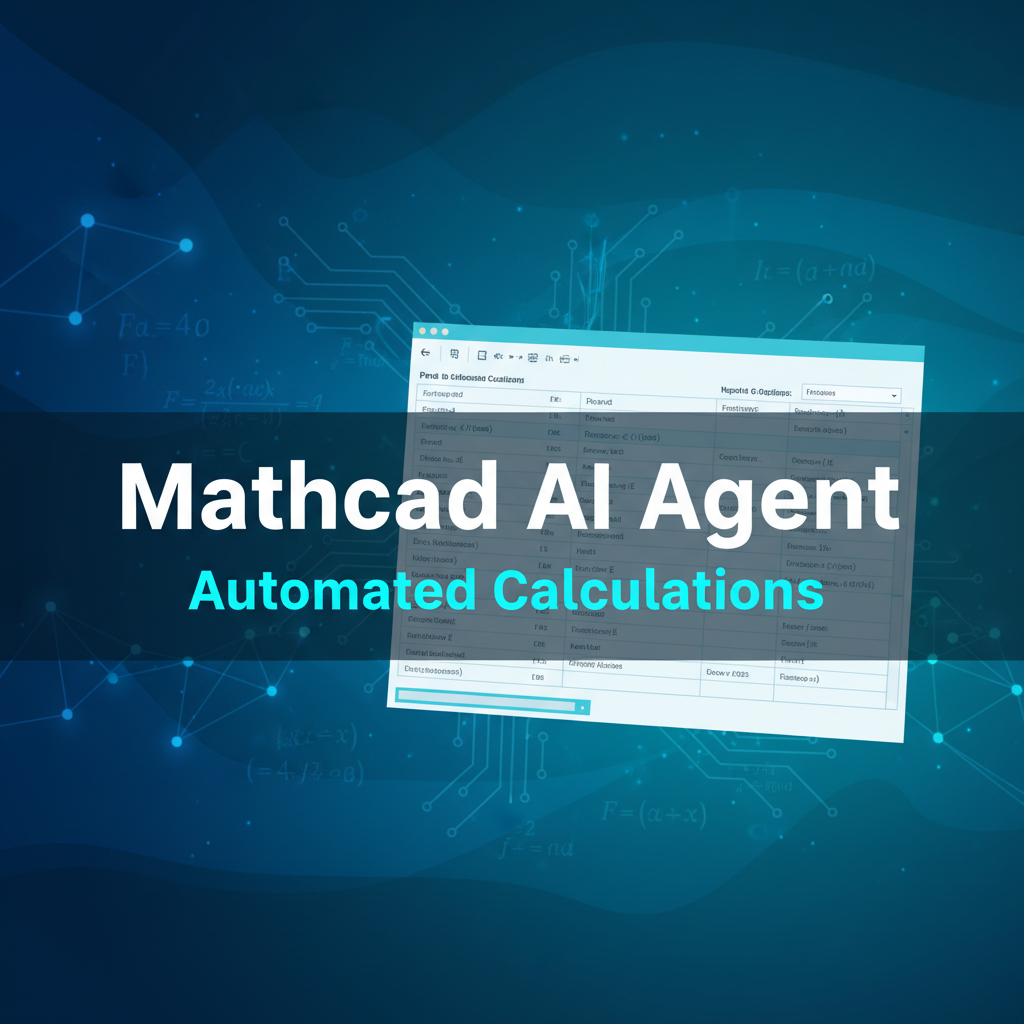 Generate Mathcad Calculation Sheets with AI Prompts